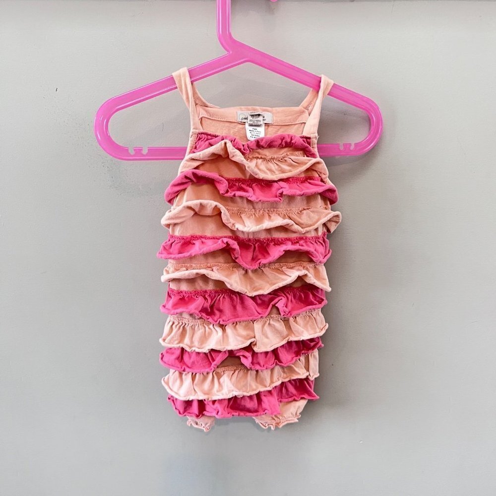 Peek Ruffle Front Romper- Size 12-18m‎